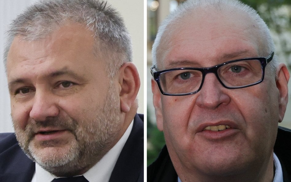 Minister sprawiedliwości Waldemar Żurek i prezes TK Bogdan Święczkowski