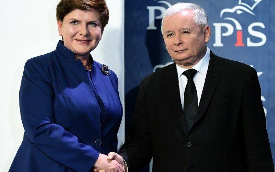 Beata Szydło i Jarosław Kaczyński