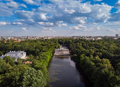 Łazienki Królewskie są piękne o każdej porze roku