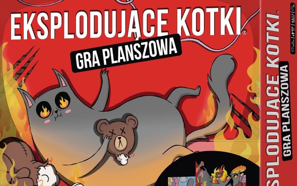 „Eksplodujące kotki. Gra planszowa”, Ian Clayman, Elan Lee, Carol Mertz, wyd. Rebel