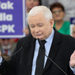 Jarosław Kaczyński podczas spotkania z sympatykami PiS w Opocznie