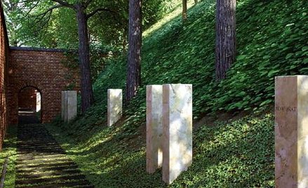 Wizualizacja Muzeum Katyńskiego, fragment koncepcji. Poświęcona zamordowanym Aleja Nieobecnych – daw