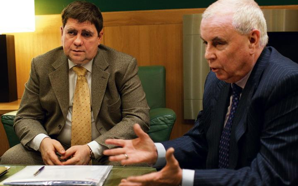 Anatolij Jurkiewicz, przewodniczący rady dyrektorów Milkilandu (z lewej), oraz prezes ukraińskiej sp
