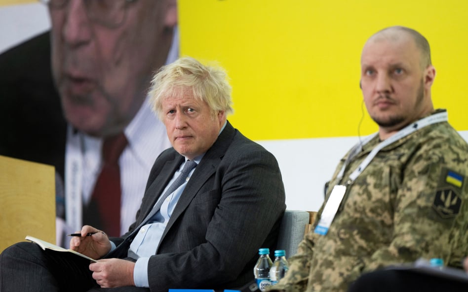 Boris Johnson w Kijowie