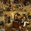 Pieter Breugel "Wojna karnawału z postem” (fragment), 1559 r., olej na desce. Obecnie w zbiorach Muz