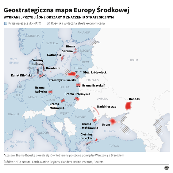 Geostrategiczna mapa Europy Środkowej