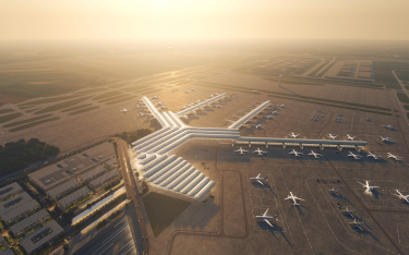 Od kilku miesięcy jest gotowy projekt koncepcyjny terminala lotniskowego oraz dworca kolejowego i au