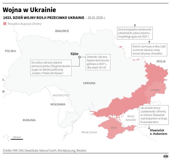 Tak wyglądała sytuacja na froncie w 1433 dniu wojny