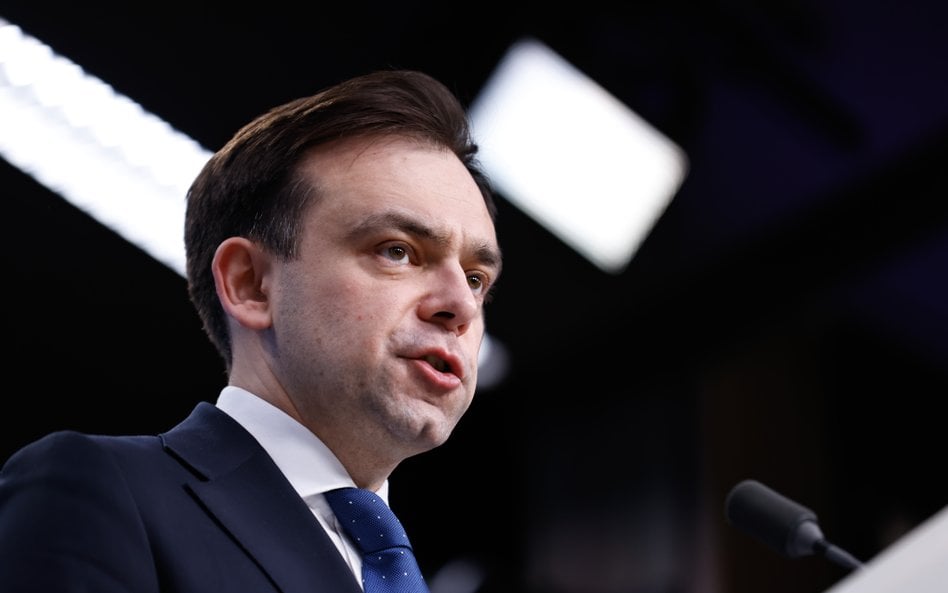 Minister finansów i gospodarki Andrzej Domański