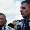 Bartosz Arłukowicz i Donald Tusk podczas kampanii przed wyborami parlamentarnymi