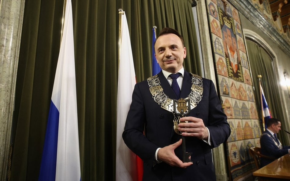 Łukasz Gibała zaprzysiężony na prezydenta miasta w trakcie sesji Rady Miasta Krakowa
