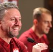 Jerzy Brzęczek i Kamil Grosicki podczas konferencji prasowej w Katowicach