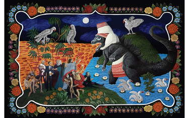 Białoruska Godzilla, czyli praca Maksima Osipaua inspirowana twórczością Aleny Kisz, którą pokazał n