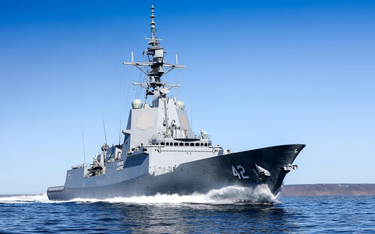 Niszczyciel rakietowy HMAS Sydney typu Hobart. Fot./Departament Obrony Australii.