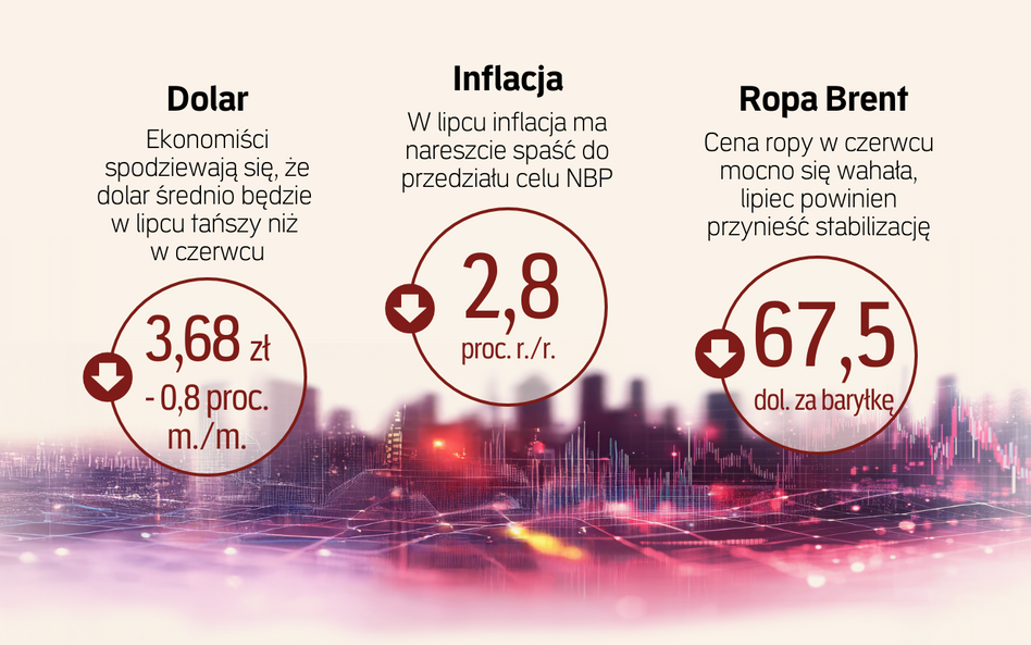 Lipiec z cenowym przełomem, ale wzrost płac wyhamuje. Prognozy gospodarcze „Rz”