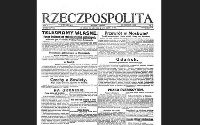 Prasa w 1920 roku: redaktorowi naczelnemu nie wolno opuszczać kraju
