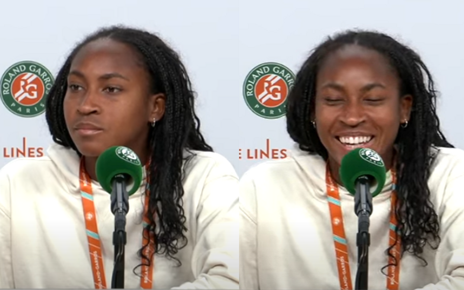 Roland Garros. Polak zapytał o Igę Świątek, Coco Gauff wybuchła śmiechem