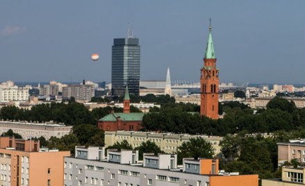 Muranów, widok na kościół św. Augustyna