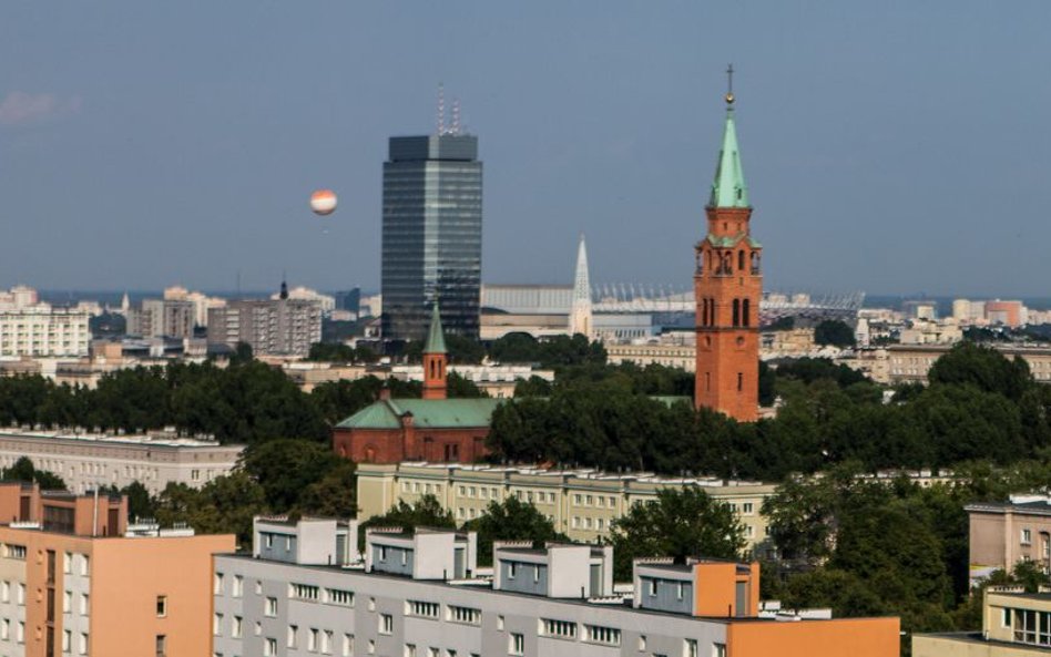 Muranów, widok na kościół św. Augustyna