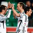 Legia się cieszy. Od lewej: Michał Kucharczyk, Danijel Ljuboja i Rafał Wolski