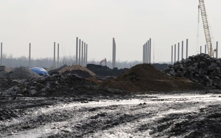 Budowa hali dla centrum logistycznego Amazon w Sosnowcu