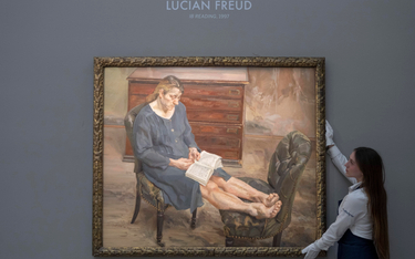 Portret Isobel - "Ib reading" Lucian Freud