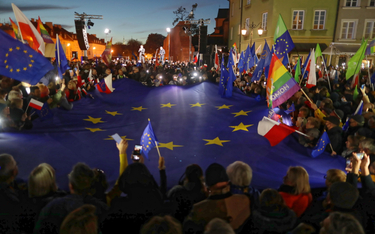Manifestacja poparcia dla obecności Polski w UE, Warszawa
