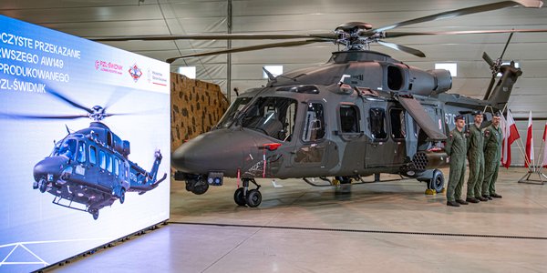 Pierwszy śmigłowiec AW149 już całkowicie z krajowej produkcji został przekazany wojsku