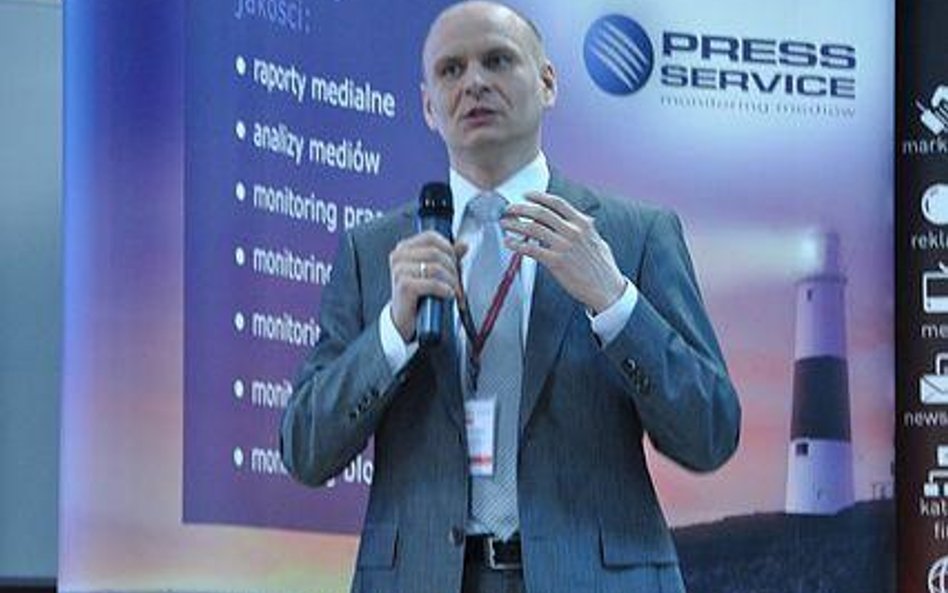 Sebastian Bykowski, wiceprezes zarządu i dyrektor generalny spółki Press-Service na Kongresie PR w R