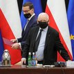 Premier Mateusz Morawiecki oraz prezes PiS, wicepremier Jarosław Kaczyński