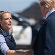 Sekretarz ds. bezpieczeństwa krajowego Kirstjen Nielsen i prezydent Doland Trump