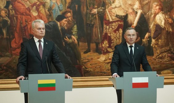 Prezydent Andrzej Duda i prezydent Litwy Gitanas Nausėda wystąpili w czwartek na konferencji prasowe
