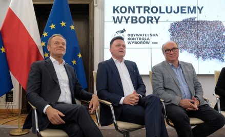 Liderzy opozycji (do lewej: Donald Tusk, Szymon Hołownia i Włodzimierz Czarzasty) nie porozumieli si
