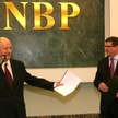 Od lewej minister finansów Jacek Rostowski i prezes NBP Sławomir Skrzypek
