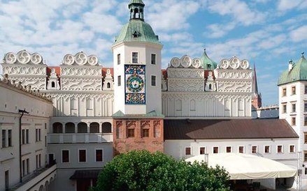 Zamek Książąt Pomorskich odbudowany po II wojnie światowej