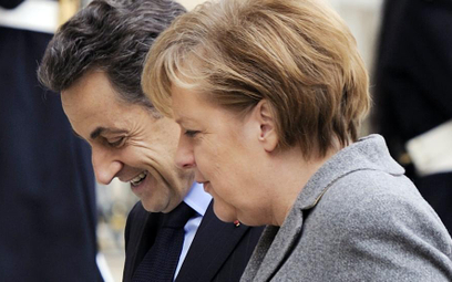 Nicolas Sarkozy i Angela Merkel, Paryż, 6 lutego 2012 r.