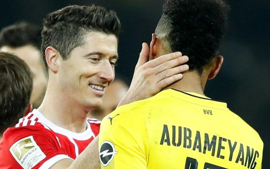 Robert Lewandowski i najlepszy snajper Borussi Dortmund Pierre-Emerick Aubameyang
