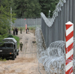 Pas drogi granicznej w kierunku trójstyku granic Polski, Litwy i Białorusi