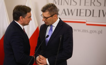Minister sprawiedliwości, prokurator generalny Zbigniew Ziobro i wiceminister sprawiedliwości Marcin