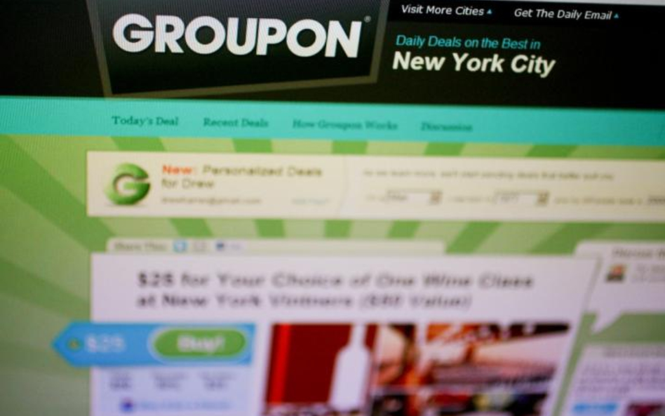Groupon chce mniej z giełdy