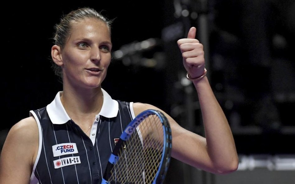 WTA Finals: Karolina Pliskova czwartą do półfinału