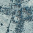 Zdjęcie satelitarne z 10 stycznia przedstawiające zniszczenia w Sołedarze