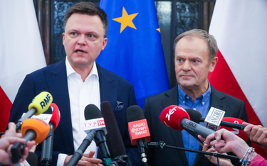 Szymon Hołownia i Donald Tusk