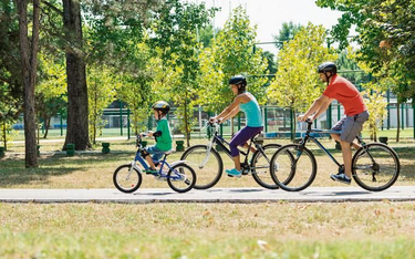 Rower miejski może być wykorzystywany przez całe rodziny. Wypożyczyć można często pojazdy dziecięce 