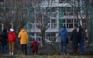 Zniszczenia wywołane jednym z ataków Rosjan na Kijów