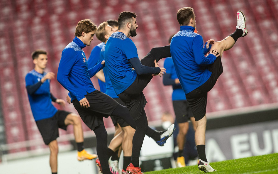 Trening Lecha Poznań w Lizbonie