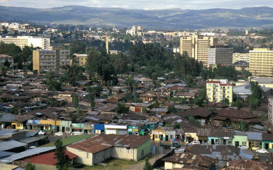 Widok Addis Abeby – stolicy Etiopii