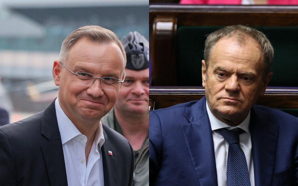 Prezydent Andrzej Duda i premier Donald Tusk