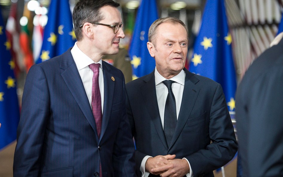 Mateusz Morawiecki i Donald Tusk