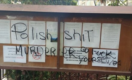 Swastyki na polskiej ambasadzie. Izrael wszczyna śledztwo